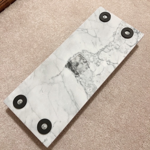 Super Heavy Marble Decor Stand With Handles - Picture 2 of 2